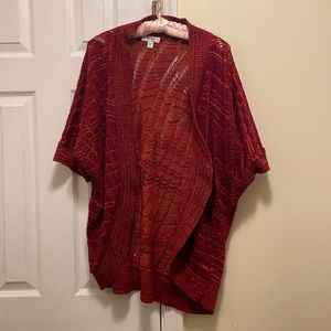 Beautiful Red Cardigan from Dress Barn. Women 2X.